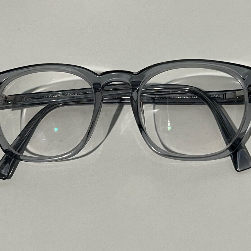 Warby Parker Glasses Eyeglasses Felix M 371 Pacific Crystal Square Frame